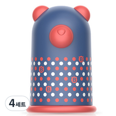 바우마켓 유아 손톱깎이 4종 세트, 네이비곰, 4세트