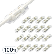 Jyulhome 電線整理夾, 100個, 白色