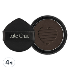 lala Chuu 完美髮際線氣墊補充蕊 9g, 深棕色, 4個