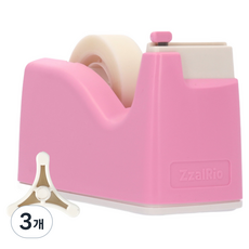 잘잘리오 쁘띠 어린이 안전 테이프 디스펜서, 02 피치 핑크, 3개