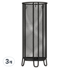 HICKIES 鋼網立式圓形雨傘架, 3個, 顏色:黑色