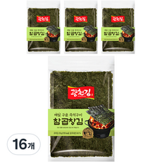 광천김 매일 구운 즉석구이 참 곱창김, 30g, 16개