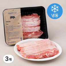[쿠팡수입] 파머스컷 대패 삼겹살 구이용 (냉동), 1kg, 3개