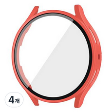 아이엠판다 갤럭시워치 액정보호 하드 풀커버 케이스 40mm, 레드, 4개