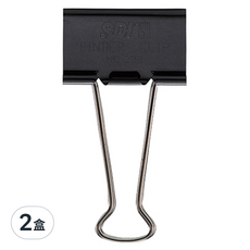 SDI 手牌 黑色長尾夾, 51mm, 12個, 2盒