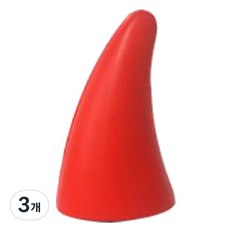 3D立體車用貼紙 惡魔角, 紅色, 3個