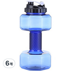 순잠 무게조절 물아령 워터 덤벨 2200ml 블루, 6개