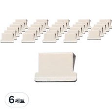 누사인 델리 전용 리필형 날크립 아이보리 086-NS, 소, 50개입, 6세트