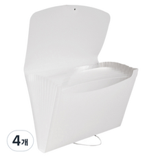 엉클킴 13분류 인덱스 아코디언 파일, 화이트, 4개