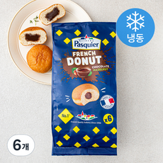 파스키에 프렌치 초코도넛 (냉동), 270g, 1개입, 6개