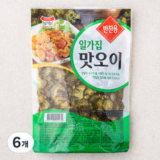 일가집 슬라이스 맛오이, 1kg, 6개