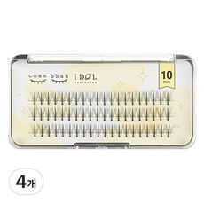 ccam bbak 偶像款W型單株假睫毛 10mm, 4個, 單一顏色