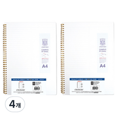 OXFORD 밀키웨이 Milkyway PP 스프링노트 A4 좌철 80매 Math, 4개
