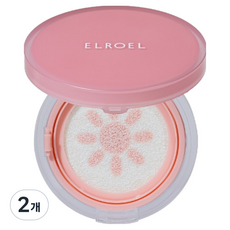 엘로엘 팡팡 톤업 선쿠션 SPF50+ PA++++, 2개, 15g