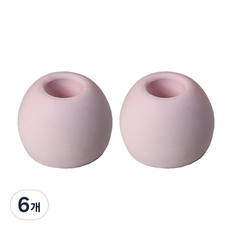 RIVER-GREEN 簡約珪藻土牙刷架 圓形, 粉色, 6個