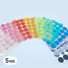 유로셀 컬러 원형 마스킹테이프 10종, 5세트