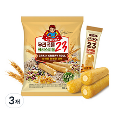 슈퍼우먼 우리곡물 크리스피 23곡 과자 50p, 3개, 500g
