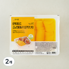 한아름 슬라이스 단무지, 2.5kg, 2개