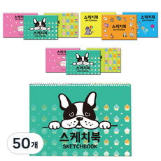 팬시토피아 캐릭터 스케치북 랜덤발송, 346x245mm, 20매, 50개