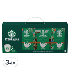 스타벅스 드립백 설 선물세트, 하우스 블렌드 10p + 파이크 플레이스 5p + 화이트 머그 325ml, 3세트