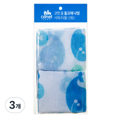 코멧 홈 나염 샤워타올 2개입, 돌고래, 3개