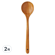 PAWIE 柚木原木抗菌烹飪用具圓形湯匙