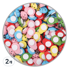 유니아트 나무 무당벌레 스티커, 혼합색상, 2개