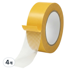 러블리팜 시트메이트 초강력 메쉬 양면 테이프 10m x 30mm, 투명, 4개