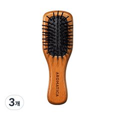 아로마티카 우든 스칼프 헤어브러쉬 스몰, 우드, 3개