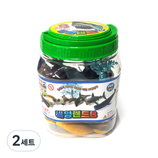 海洋世界動物公仔B套組 桶裝, 2套