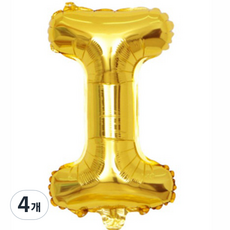 Pang Party 字母氣球 I 40cm, 金色, 4個