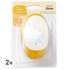 ReZo 모양펀치 25mm, 데이지, 2개