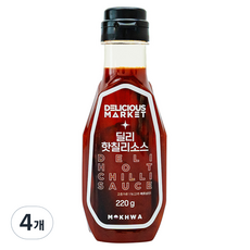 DELICIOUS MARKET 美味HOT辣椒醬, 220克, 4個