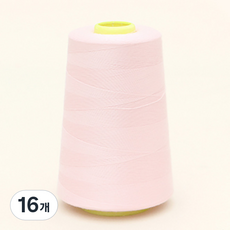 해피베어스 오버로크용 스마트 봉제사 실, 핑크, 16개