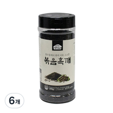 아따꼬시네 우영식품 통주물에서 볶아 더욱 고소한 볶음흑깨, 200g, 6개