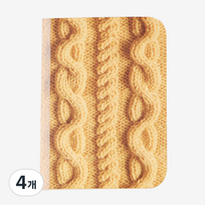 라잇트리 KNIT note 줄지, YELLOW, 4개