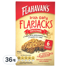 FLAHAVAN'S 全穀燕麥棒 原味, 40g, 36個