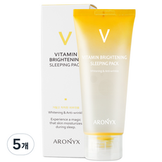 Aronix 維他命亮白睡眠面膜, 100ml, 5個
