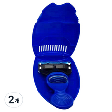 Moodpoint 女士便攜式可拆卸剃須刀藍色, 1入, 2個