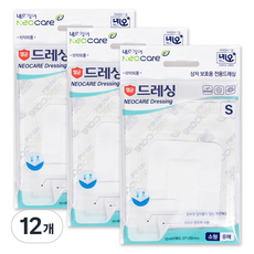 네오메디칼 케어 메디칼 환부에 달라붙지 않는 드레싱 밴드 백색 8p, 8개입, 12개