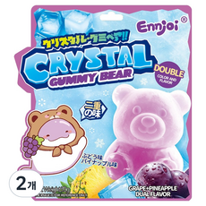 Ennjoi 크리스탈 구미 베어 포도 파인애플맛, 2개, 70g
