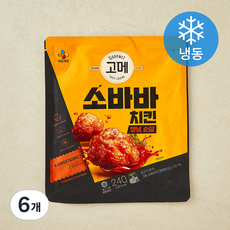 고메 소바바치킨 양념 순살 (냉동), 240g, 6개