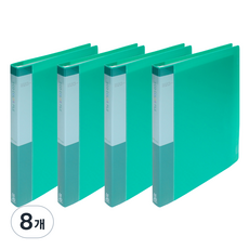 ECO Chungwoon PP透明文件夾 A4 20頁, 綠色, 8個