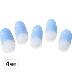 힙칙 네일드 잇 세미 큐어 젤 네일 스트립 세트, 소다 크림시클, 4세트