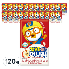 아이코닉스 뽀로로 퍼니픽 사과 주스, 120개, 140ml