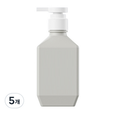 뉴앤룩 폴리 샴푸 바디워시 리필용기 400ml, 그레이, 5개