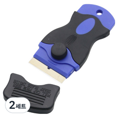 King'sdun Coms 可替換刀片刮刀 塑膠刀片 5入 + 補充金屬刀片 5入 組 ID673, 2套