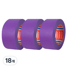 다다 칼라 마스킹 종이테이프 30mm x 15m, 퍼플, 18개