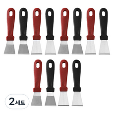 ABM 不鏽鋼電磁爐頑固污漬清潔刮刀 2種 x 6入組, 2套