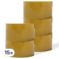 BEARPAW 輕包裝 封箱膠帶 48mm x 40m, 15個, 黃色